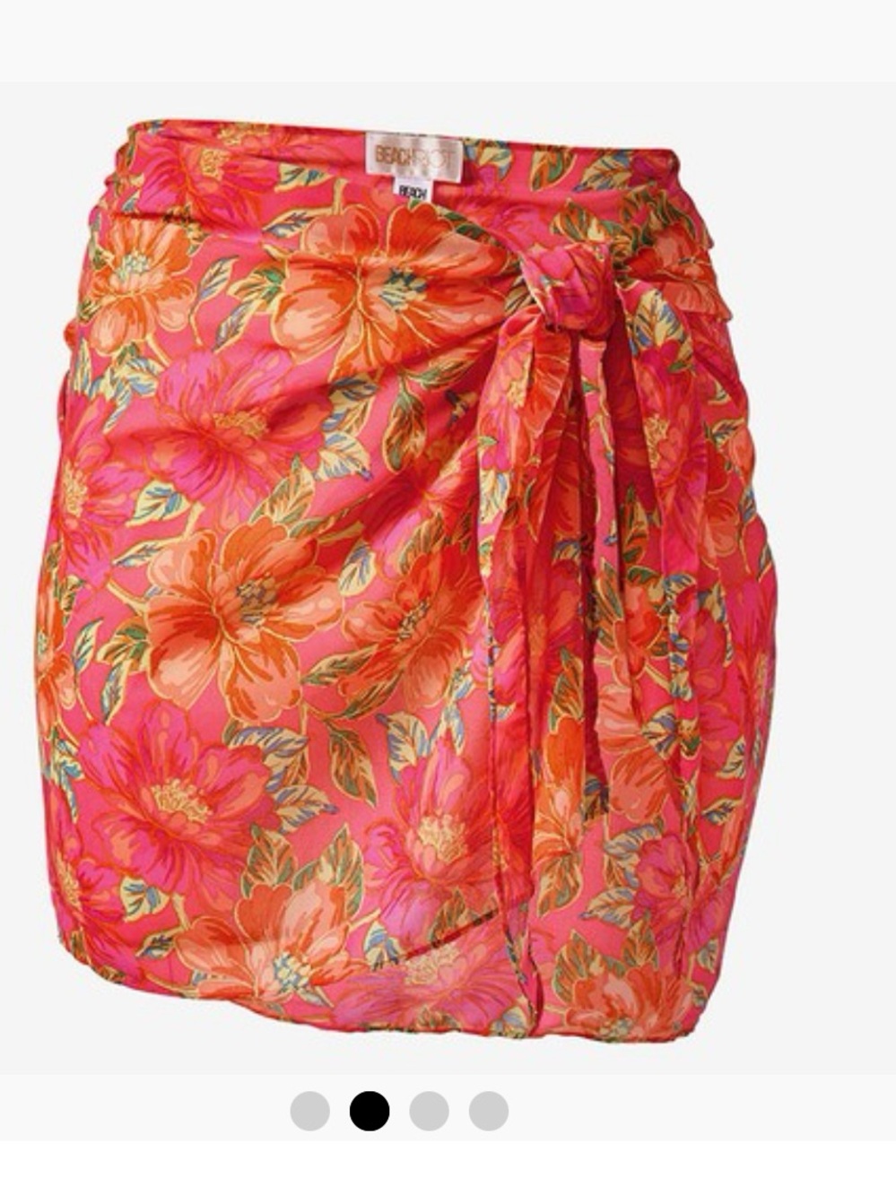 Beach Riot Melanie Sarong in Miami Peony